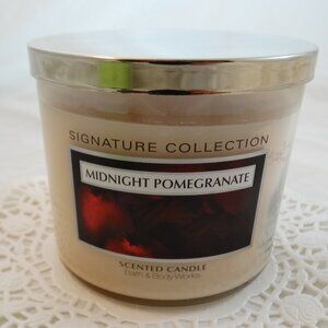 Bath & Body Works Midnight Pomegranate Signature Collection 14.5 oz. Candle